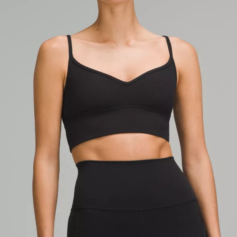 Lululemon Align Sweetheart Bra Light Support A/B Cup Black Size 4